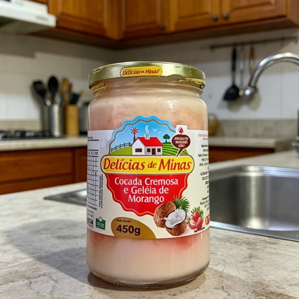 Doce Cremoso de Minas Morango – Traditional Brazilian Dessert, 240g