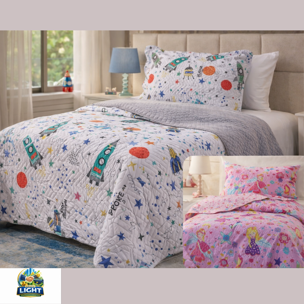 Cobreleite Mix Solteiro: Conforto e Estilo Para Seu Quarto