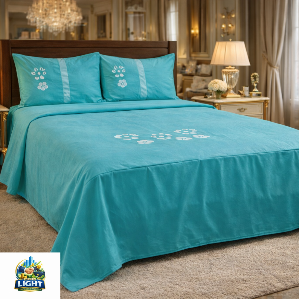 Colcha de Casal com Barbado: Elegância e Sofisticação para Seu Quarto