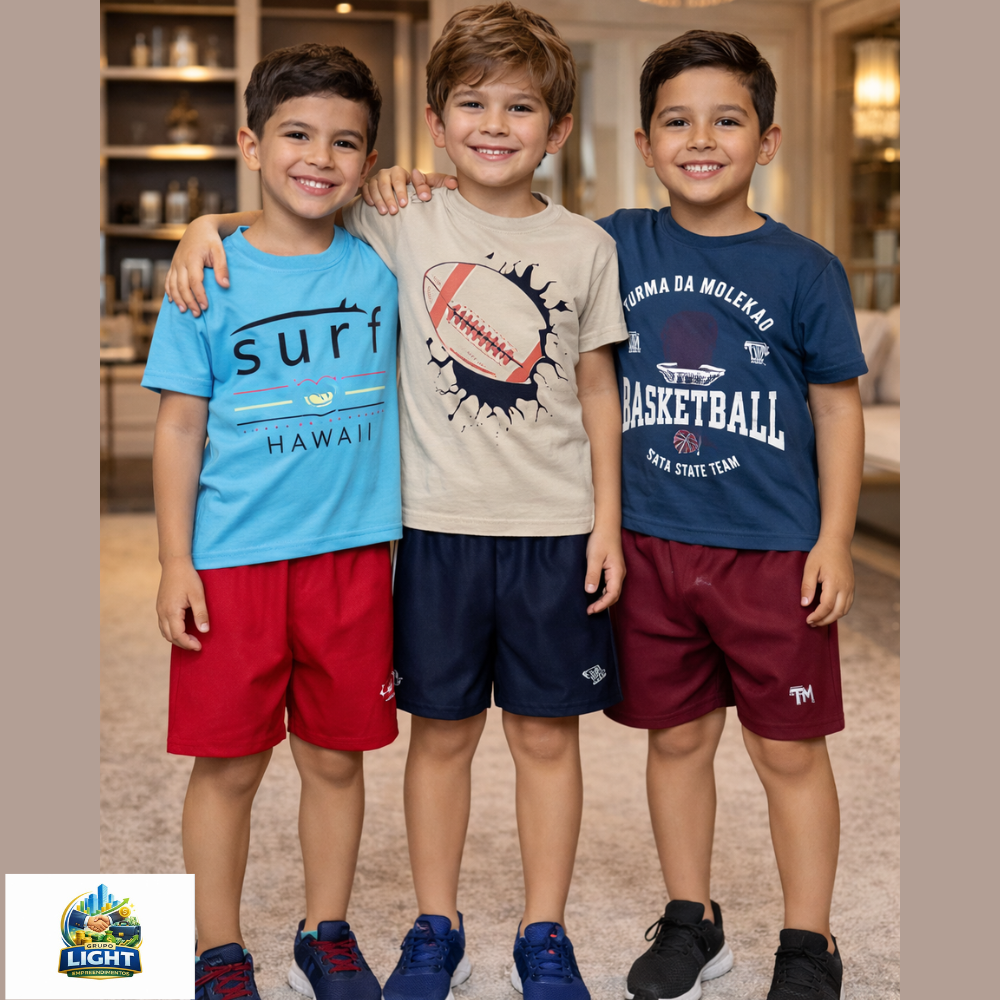 Conjunto Infantil Da Molekada: Roupa Confortável e Estilosa para Crianças