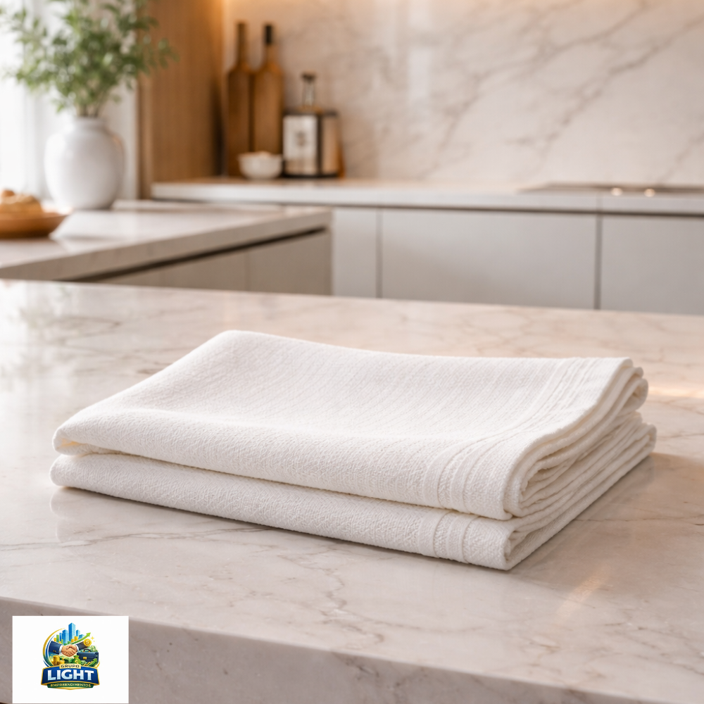 Pano de Prato Liso G: Absorção e Praticidade para sua Cozinha