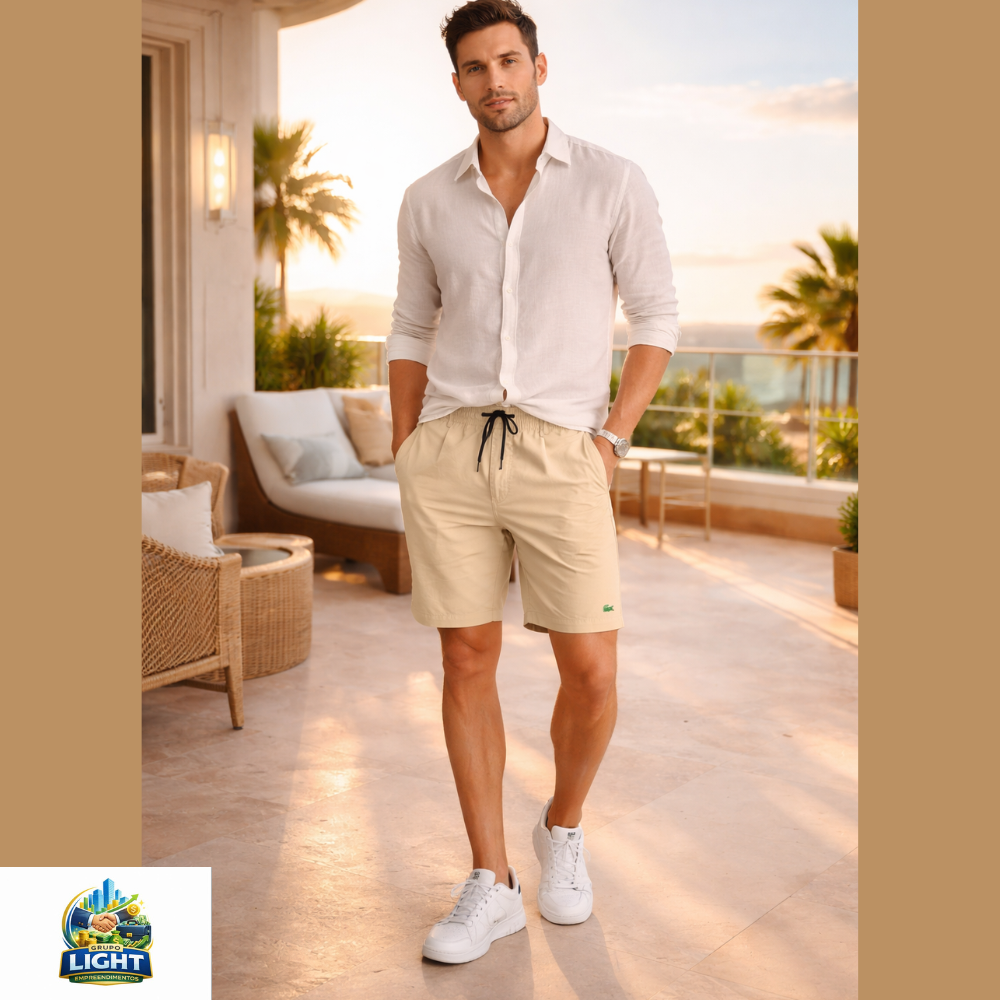 Short Masculino em Sarja