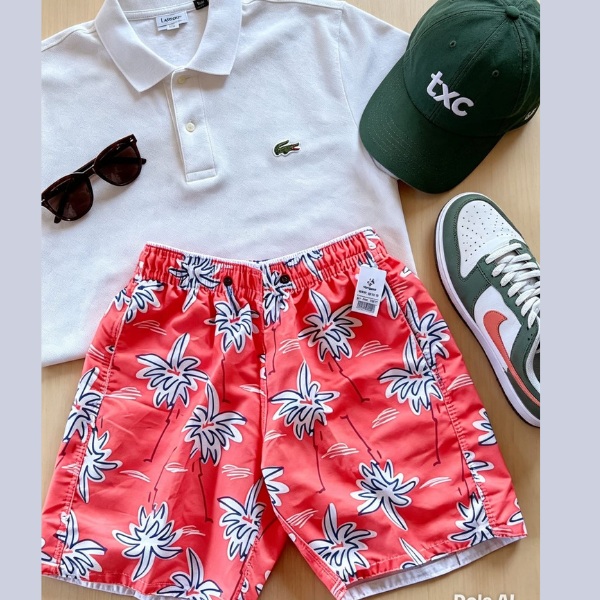 Short Tactel Elastano moda praia