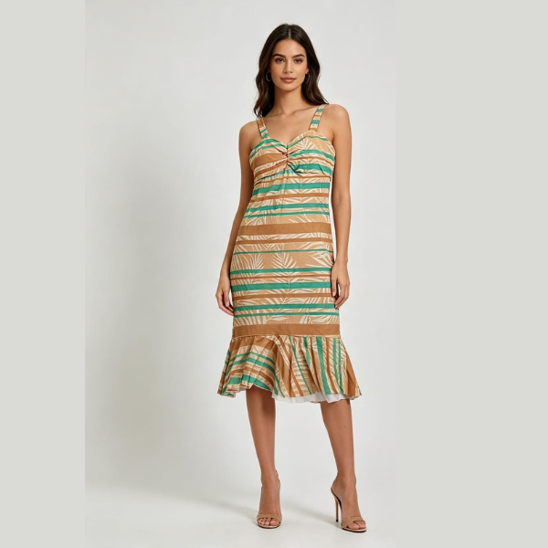 Vestido Suplex Colorido com Alça Grossa – Conforto e Estilo Moderno