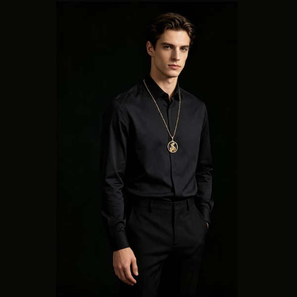 Corrente Masculina Moeda Antiga 1,5mm – Clássica, Elegante e Sofisticada