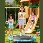 Lara Flor Infantil Kit 6 Pieces – 3 Blouses & 3 Shorts for Girls
