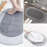 Tapete Magico Oval Antiderrapante Super Absorvente