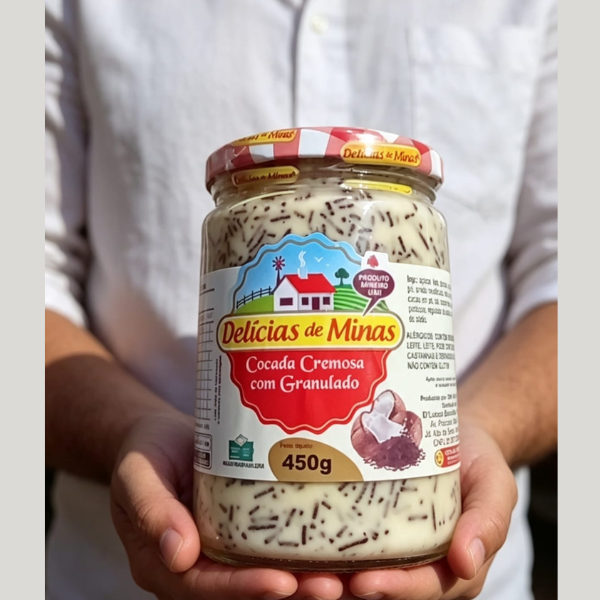 Doce cremoso de minas  granulado