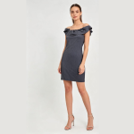 Vestido Suplex Ombro com Barbado – Comfortable & Versatile Dress