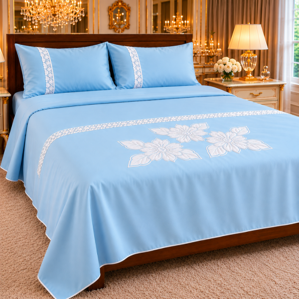 Colcha de Casal Bordada Vira: Elegância e Conforto para Seu Quarto