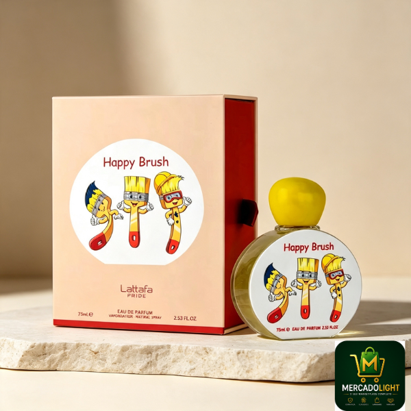 Perfume Lattafa Happy Brush Eau de Parfum Unissex 75ml