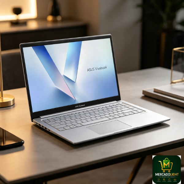 Notebook ASUS Vivobook 15 Intel Core 3-100U 8GB RAM 256GB SSD Tela 15.6" Full HD Windows 11 Inglês Prata -