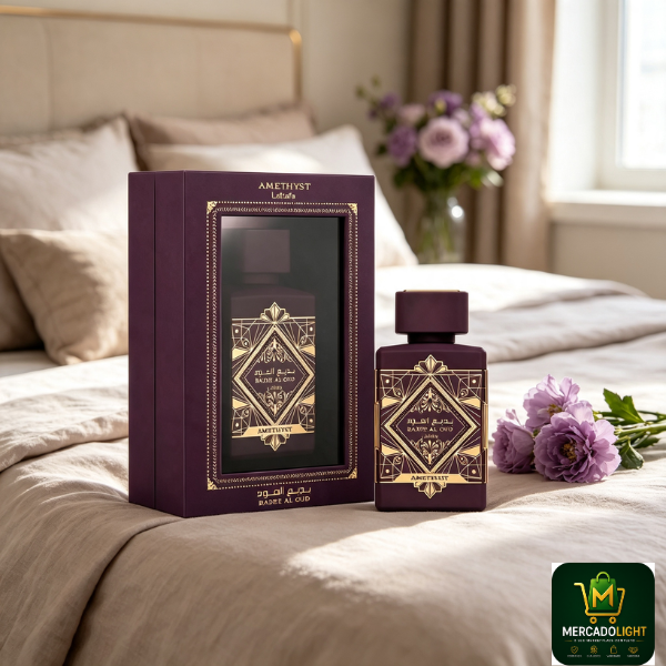 Perfume Lattafa Badee Al Oul Amethyst Eau de Parfum Unissex 100ml - (Selo Antigo)